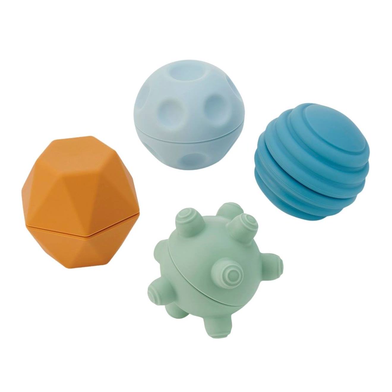 Lot De 4 Balles Sensorielles En Silicone Multi-coloured (Tickit) - Couverture