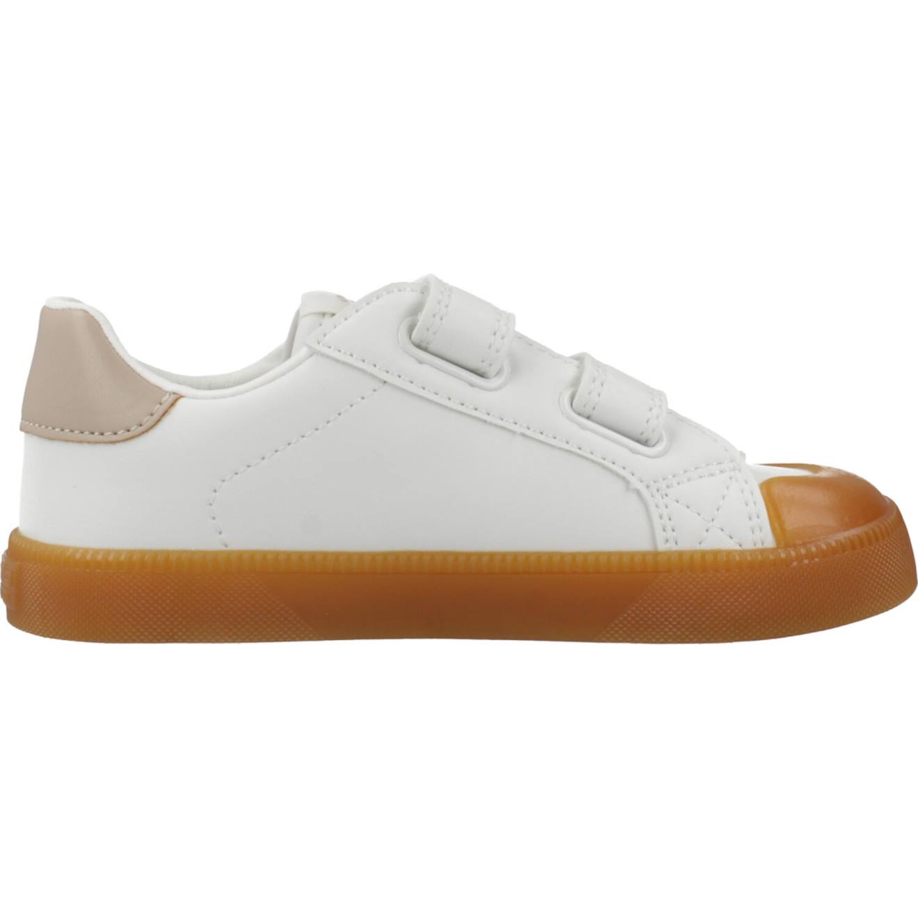 Basket Fille À Scratch Beige