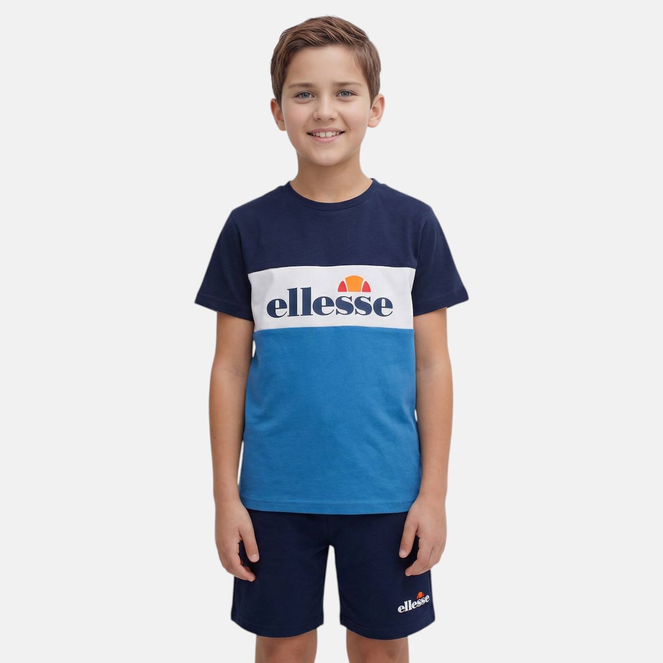 T-shirt Manches Courtes Garon Et Short Marine 30 €