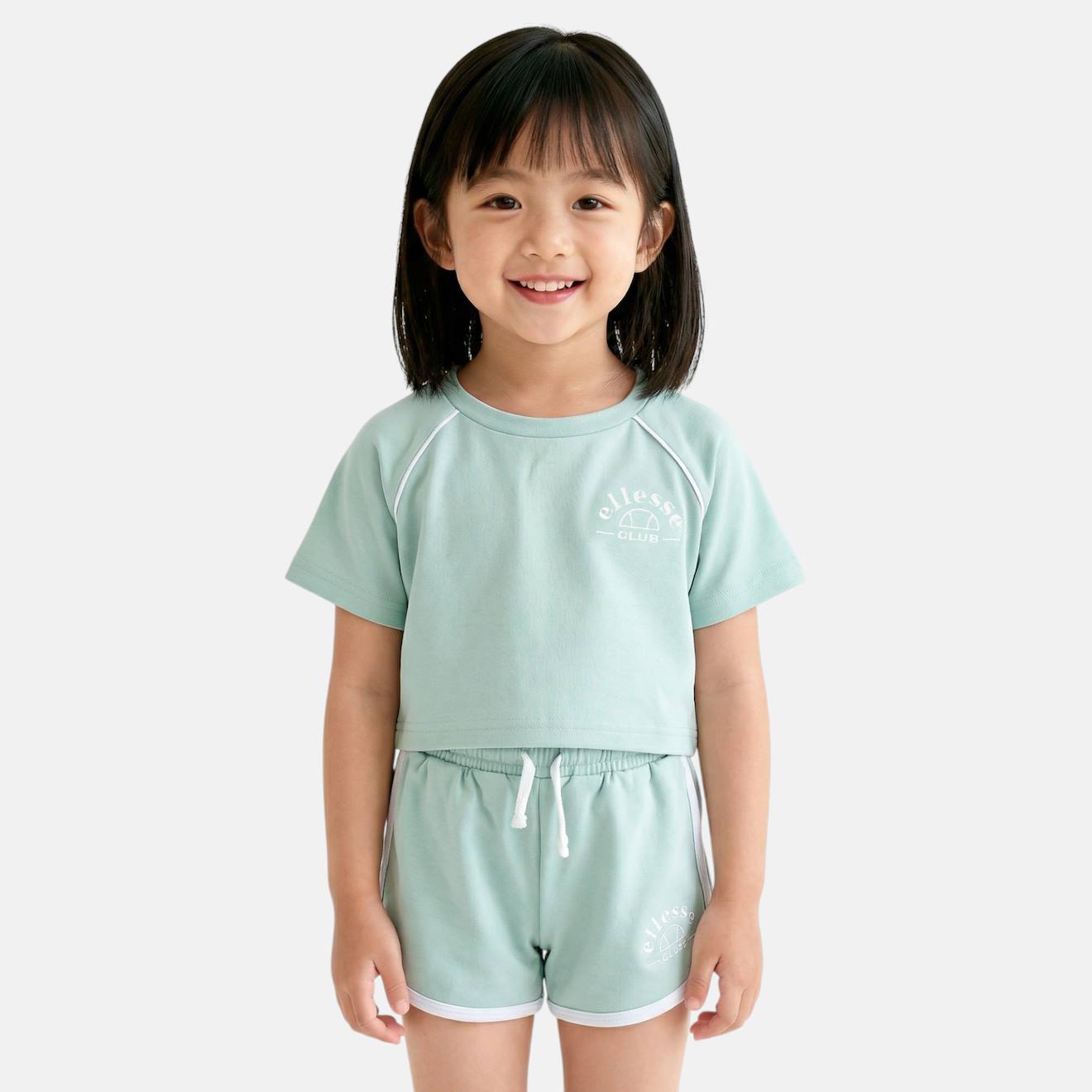 T-shirt Avec Logo Et Short Fille Vert T-shirt Avec Logo Et Short Fille Vert
