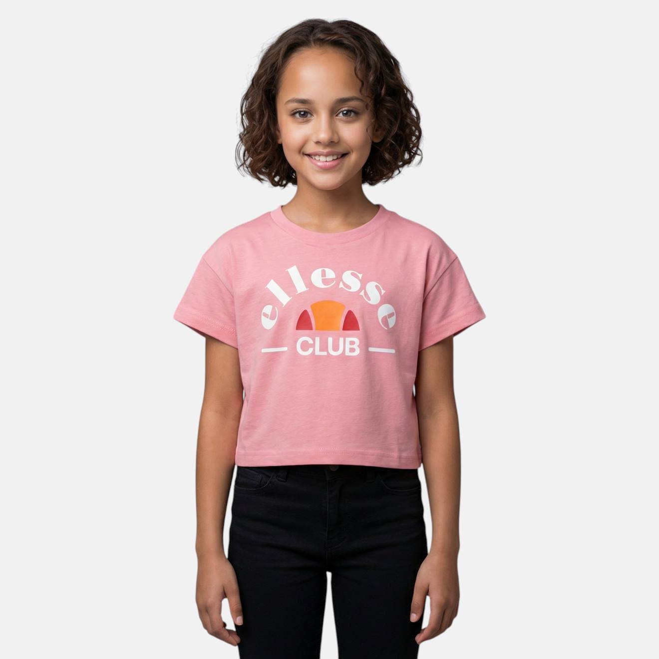 Top Manches Courtes Fille Avec Imprimé Rose