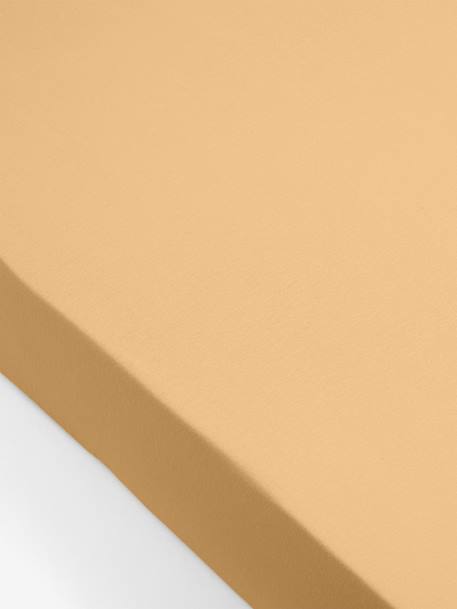 Lot de 2 draps-housses bébé en jersey extensible beige+blanc+bleu vert + blanc+gris + blanc+jaune curry+moutarde+rose pâle + blanc+vert sauge 12 - vertbaudet enfant 