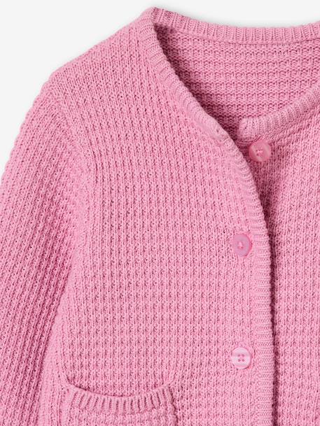 Gilet fille boutonné lilas 4 - vertbaudet enfant 