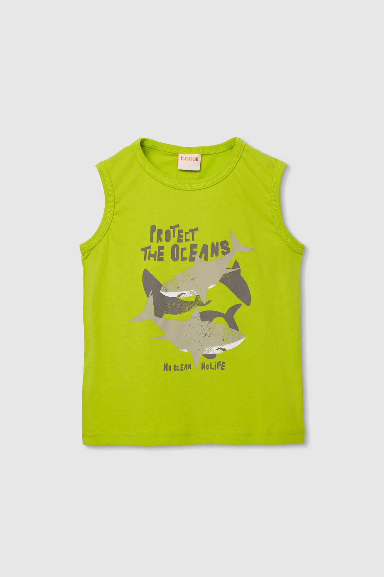 Débardeur Enfant Coton Vert