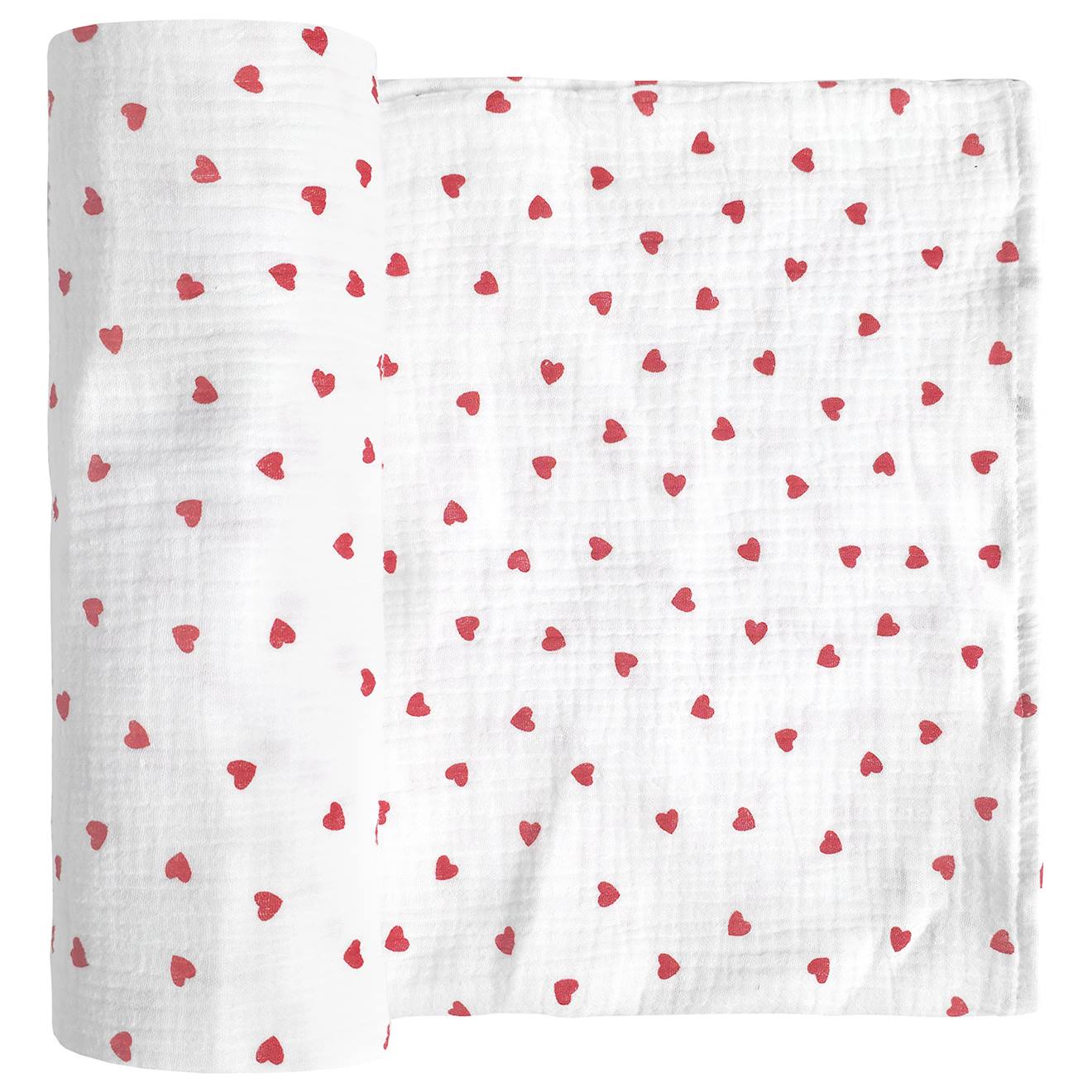 Maxi Lange En Gaze De Coton Lovio Rouge