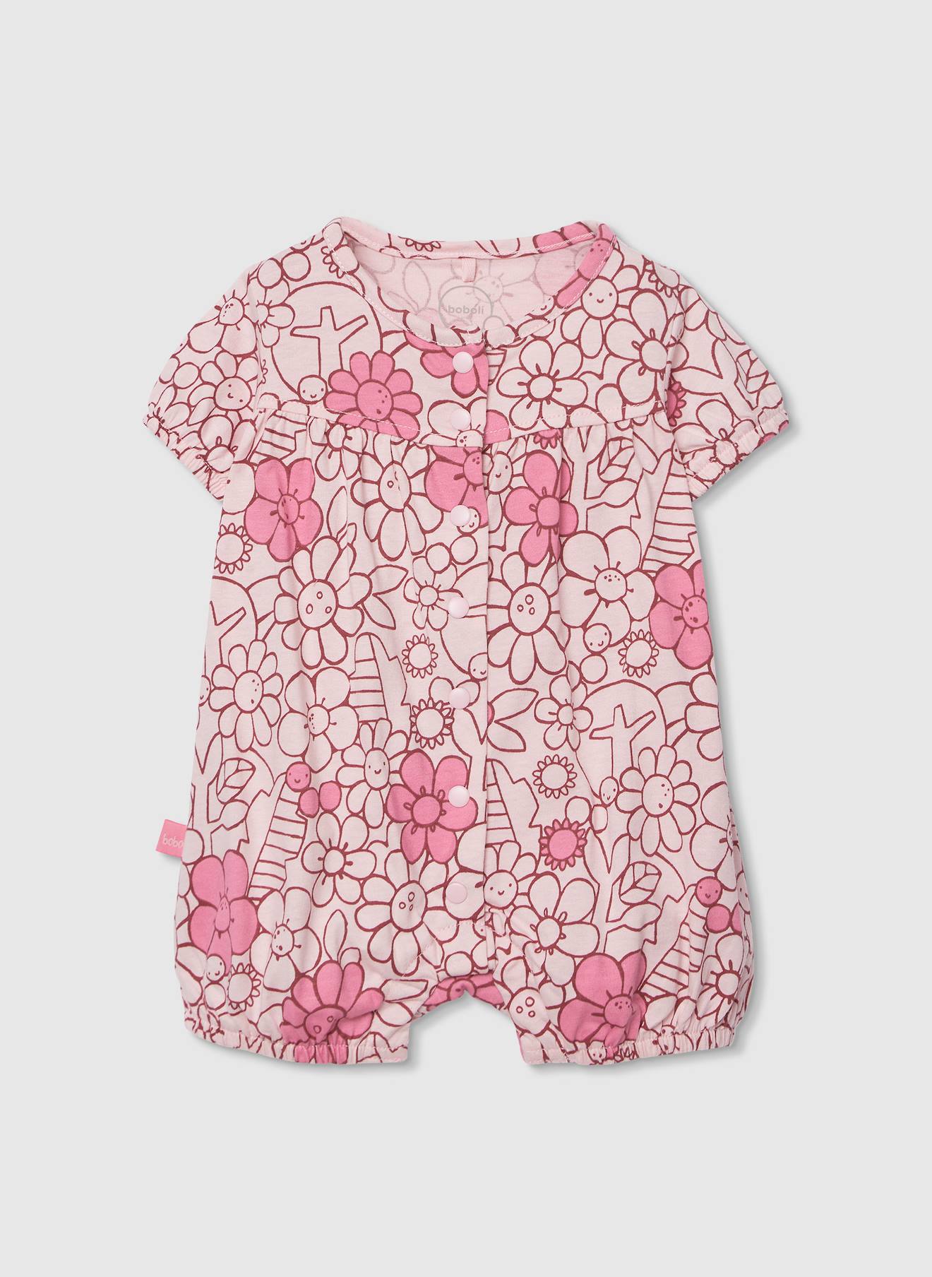 Pyjama Bb Imprim Fleurs Coton Multicolore 16$