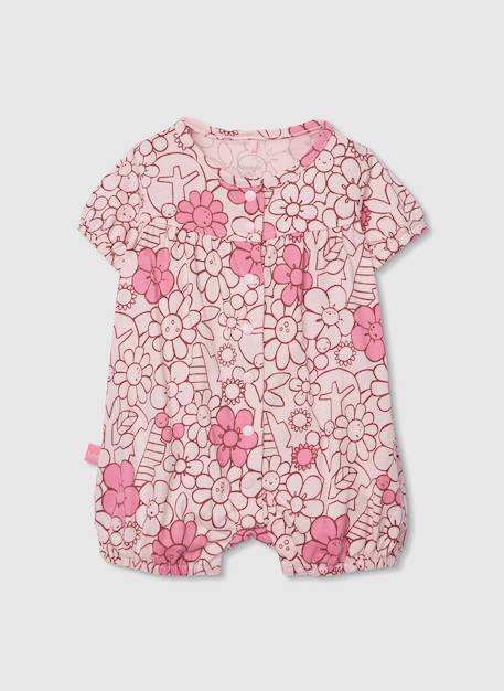 Bébé-Salopette, combinaison-Pyjama bébé imprimé fleurs coton