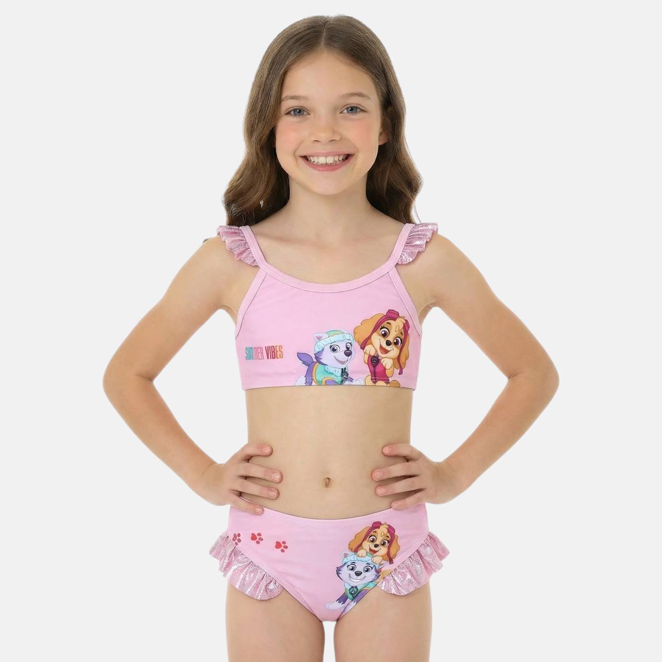 Maillot De Bain Deux Pices Enfant Imprim Pat Patrouille Rose 15 €