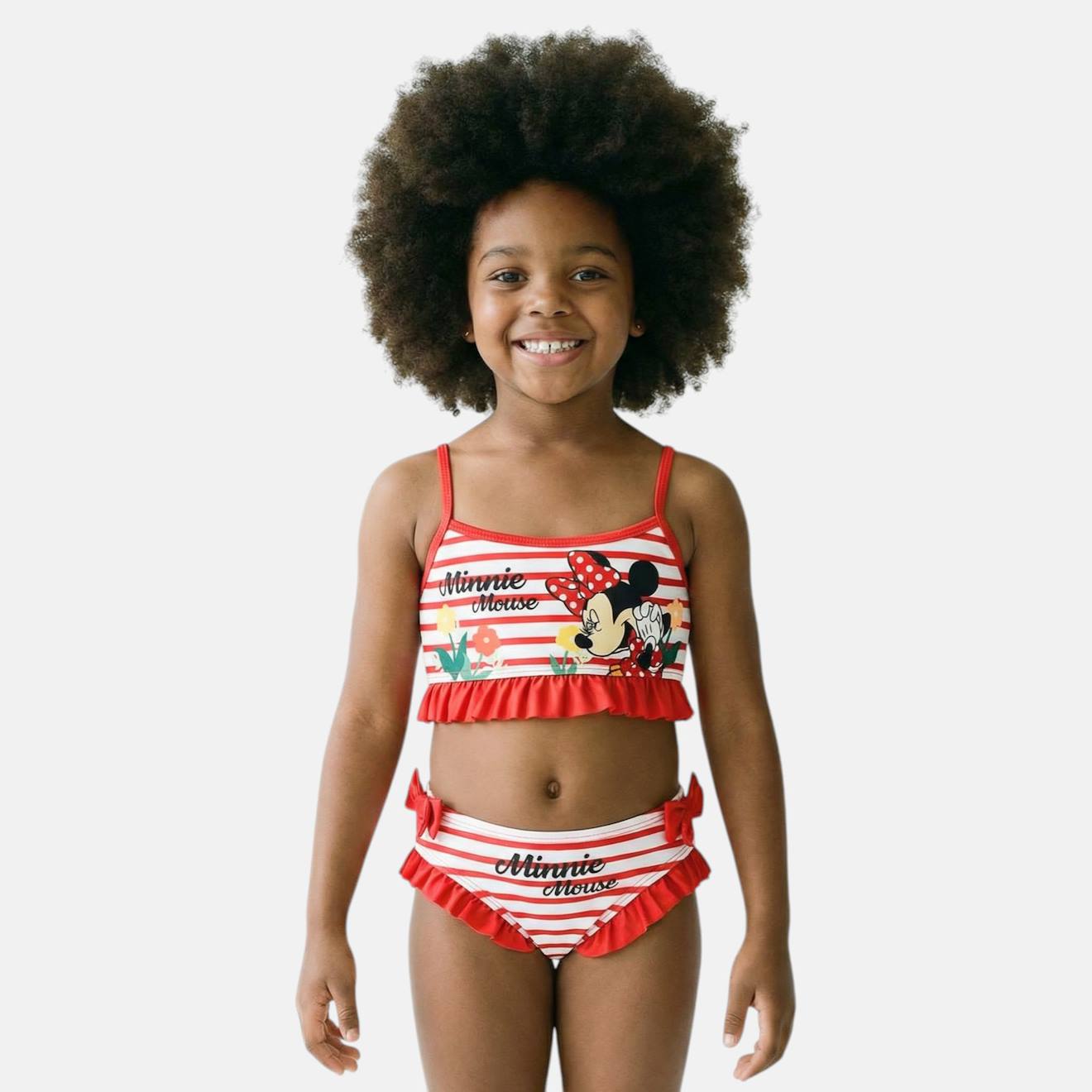 Maillot De Bain Fille 2 Pices Motif Minnie Rouge 12 €