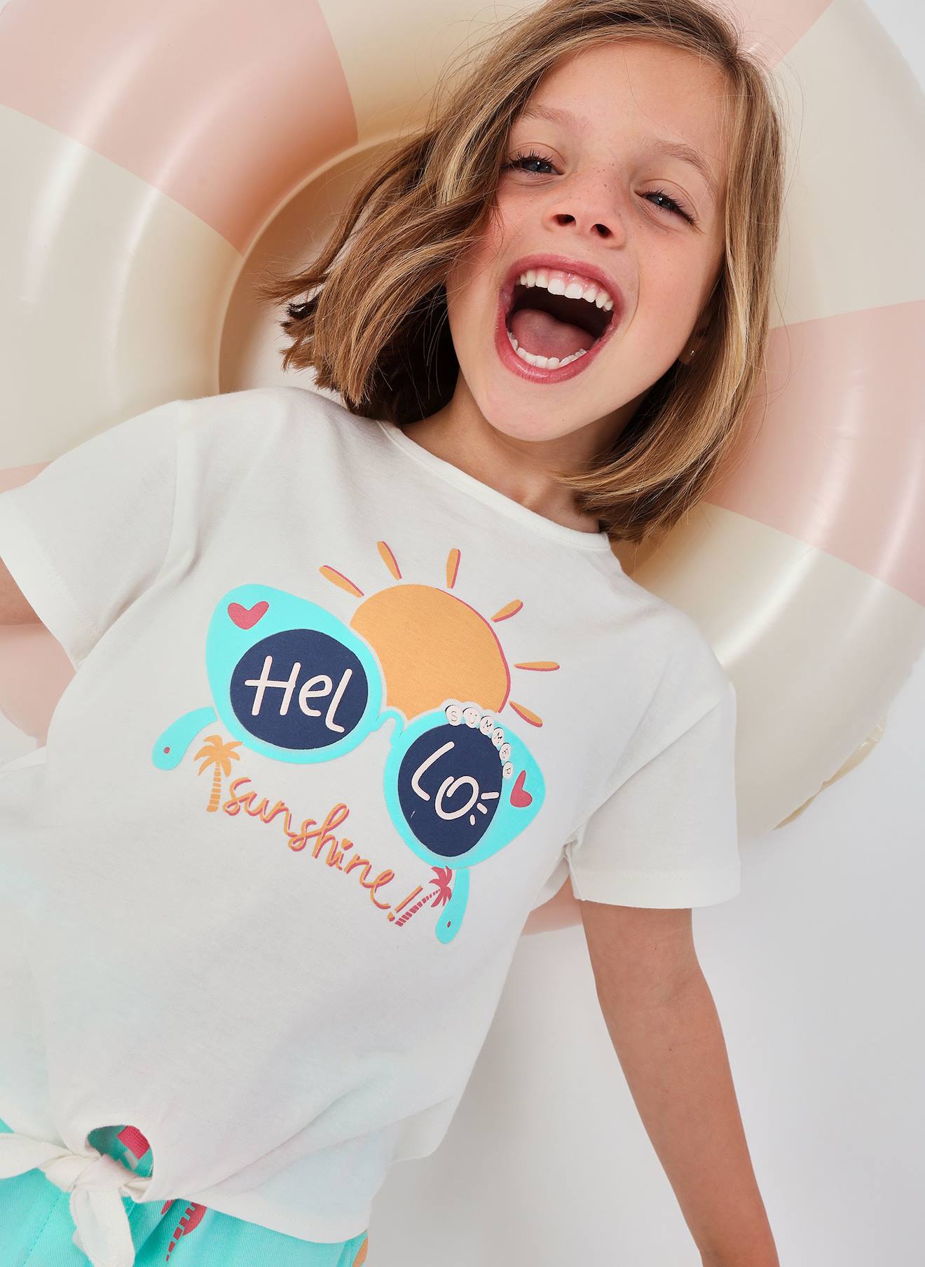 T-shirt En Coton Fille Blanc 10 €