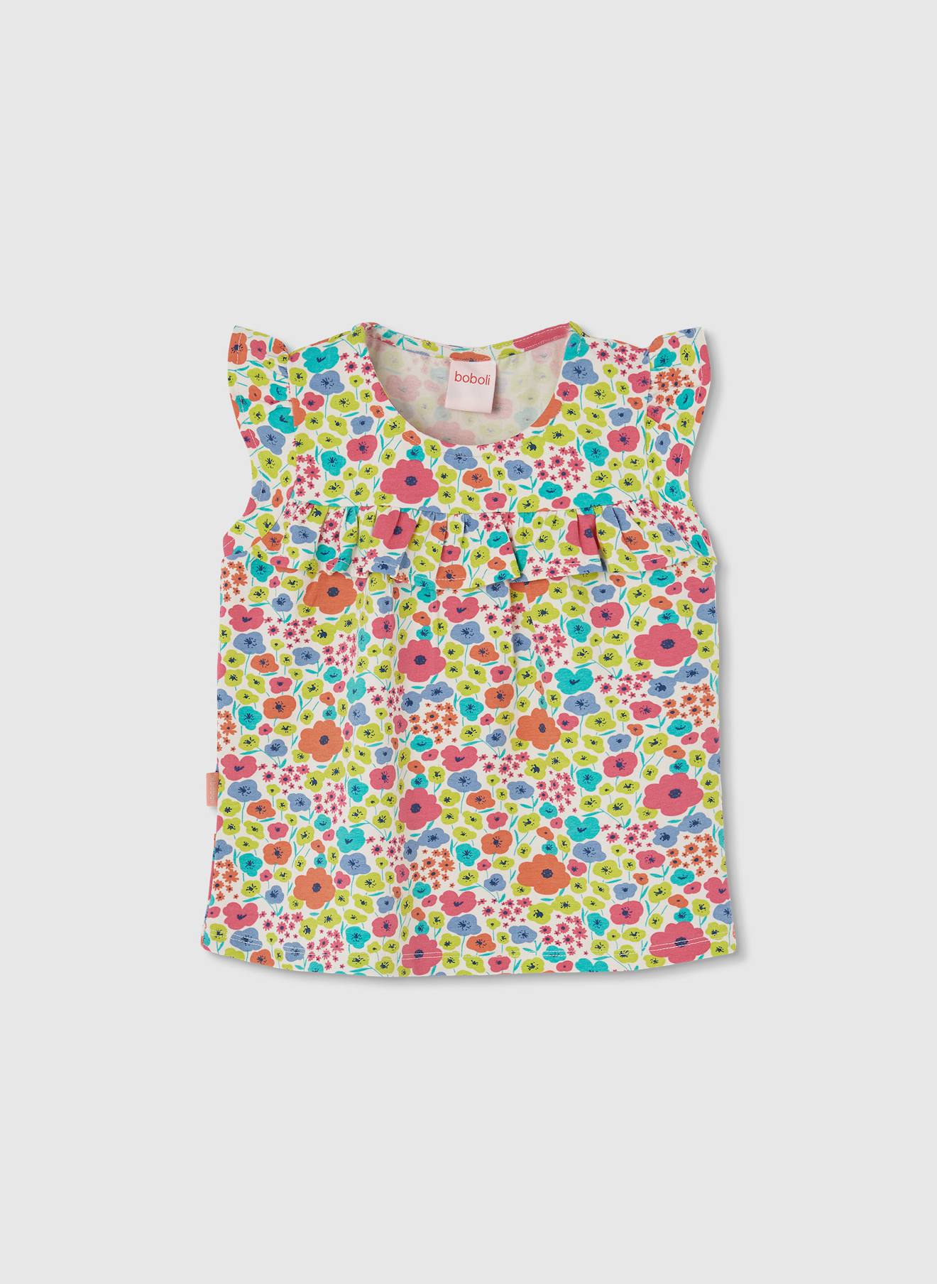 T-shirt Fille En Jersey Imprim Multicolore 10 €