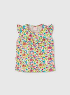 -T-shirt fille en jersey imprimé