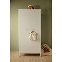 Armoire 2 portes  avec étagères et penderie - poignées métal - angele  - vertbaudet enfant