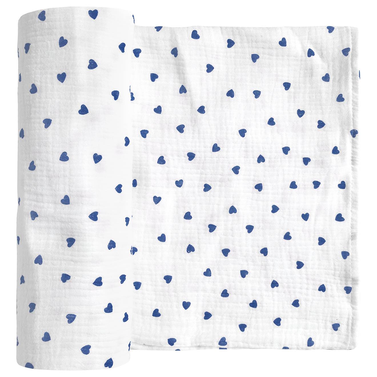 Maxi Lange En Gaze De Coton Lovio Bleu