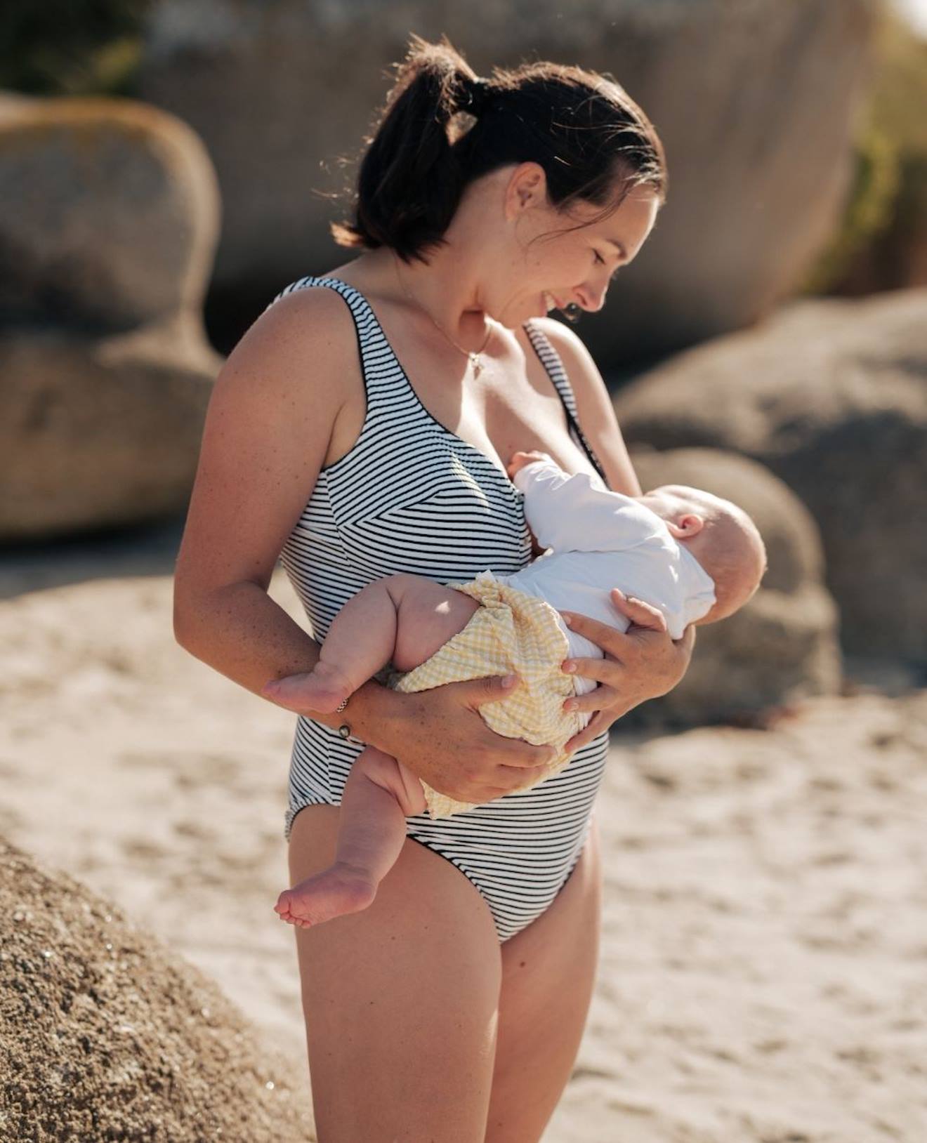 Maillot De Bain De Grossesse Dinard Blanc
