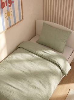 Parure housse de couette et taie d'oreiller unie  - vertbaudet enfant