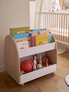 Rangement livres et jouets à roulettes YEL  - vertbaudet enfant