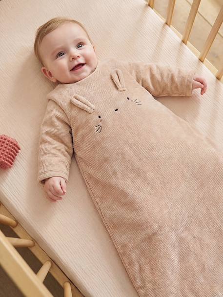 Vertbaudet - Gigoteuse bébé velours côtelé beige