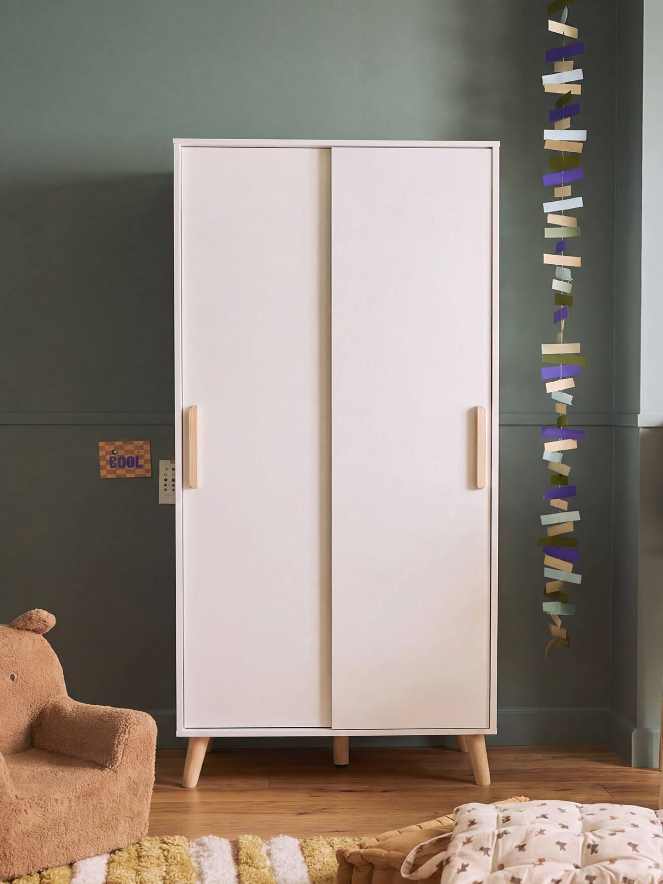 Armoire enfant 2 portes ASPEN blanc Armoire enfant 2 portes ASPEN blanc