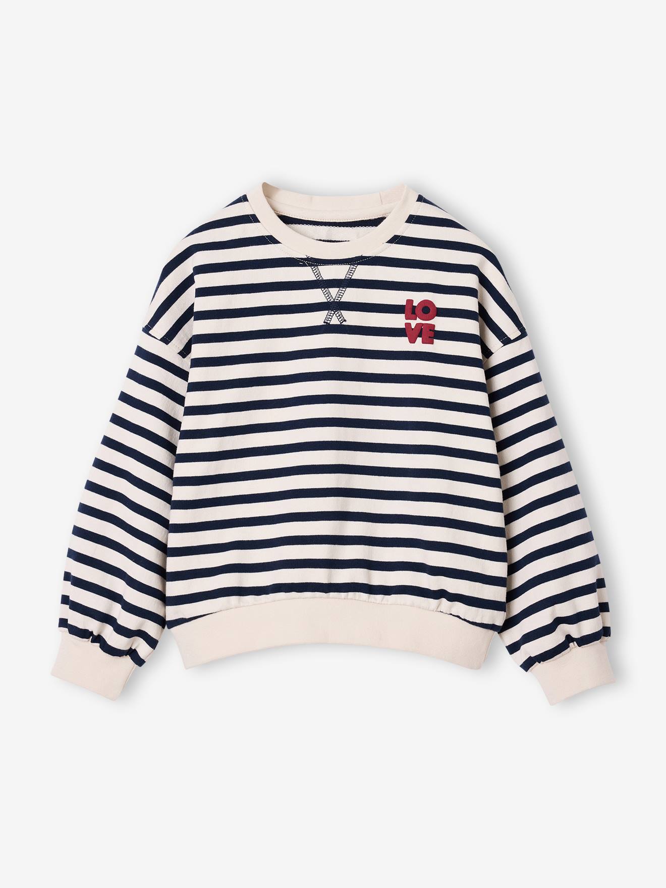 Sweat fille manches longues cru 18$