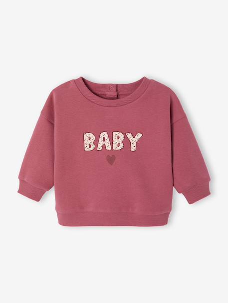 Bébé-Pull, gilet, sweat-Sweat-Sweat-shirt bébé fille message imprimé