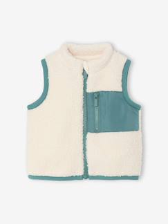 -Gilet sans manches bébé en sherpa