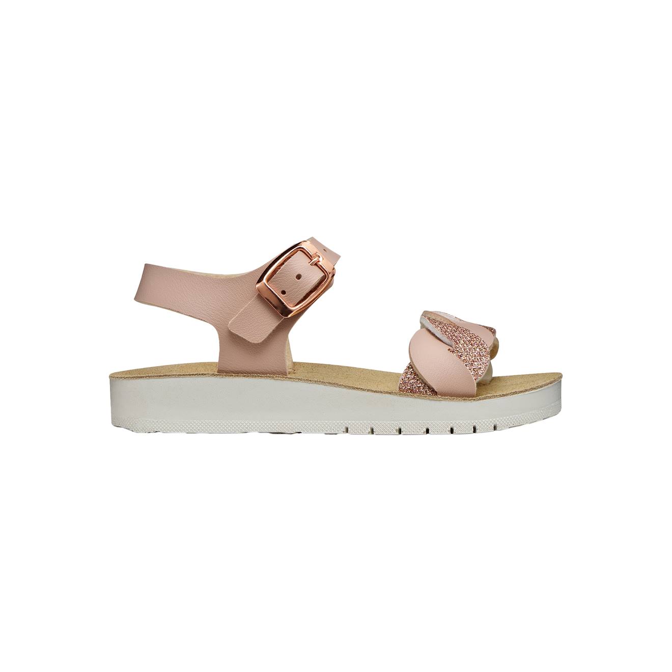Sandales En Cuir Brides Rose Clair 44 €