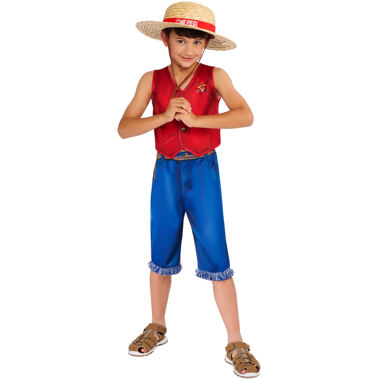 Déguisement Luffy One Piece Enfant Rouge