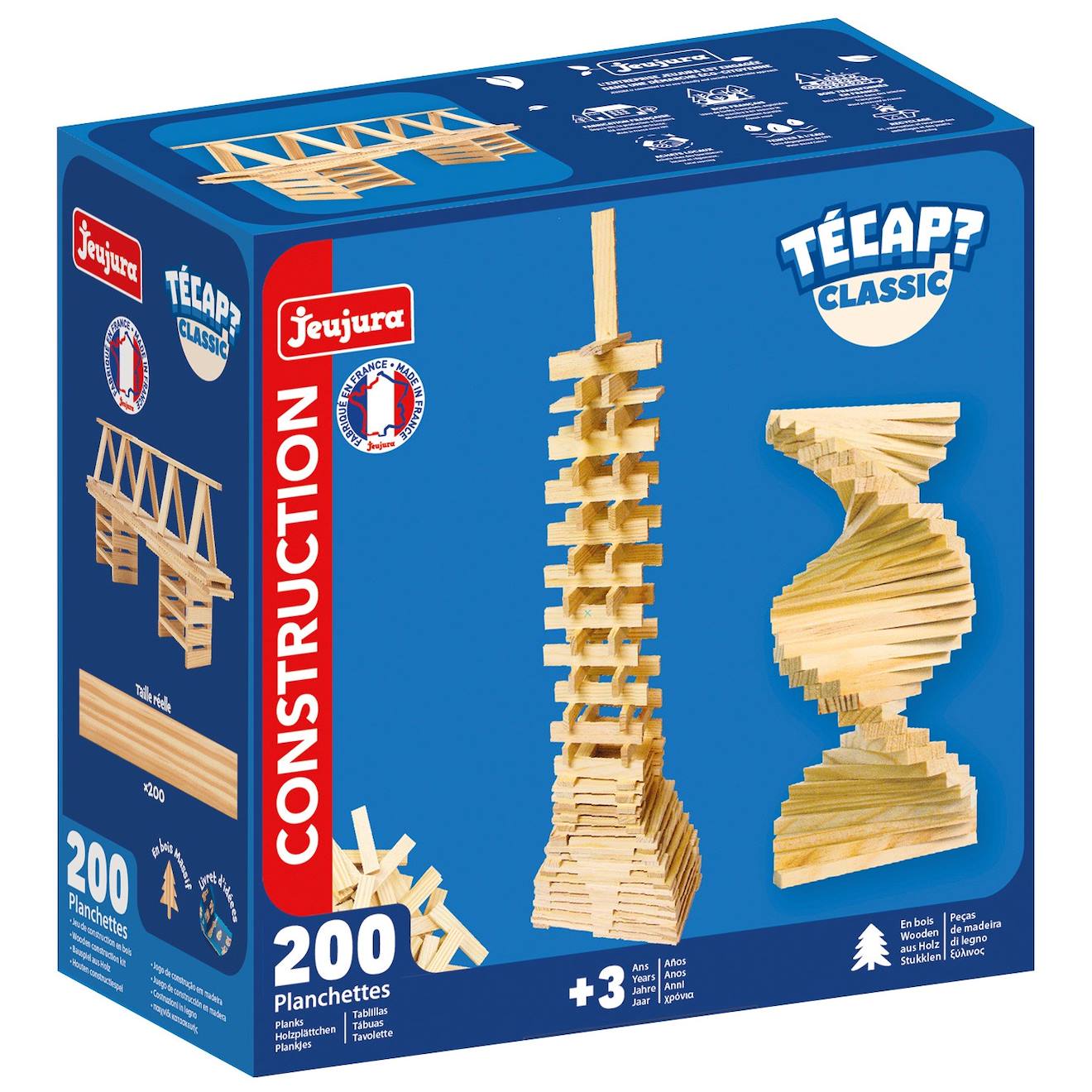 Planchettes Tecap Classic 200 Pièces Bleu