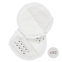 -Lot de 50 coussinets d'allaitement en bambou