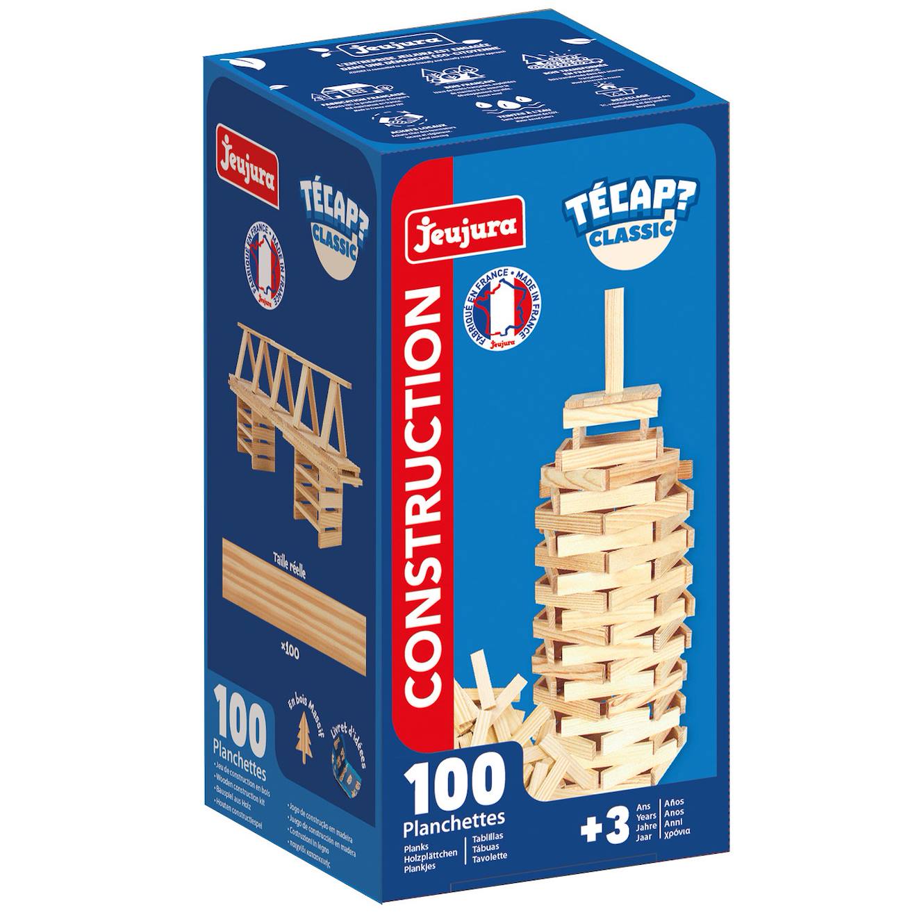 Jeu De Construction Técap Classic 100 Pièces Bleu