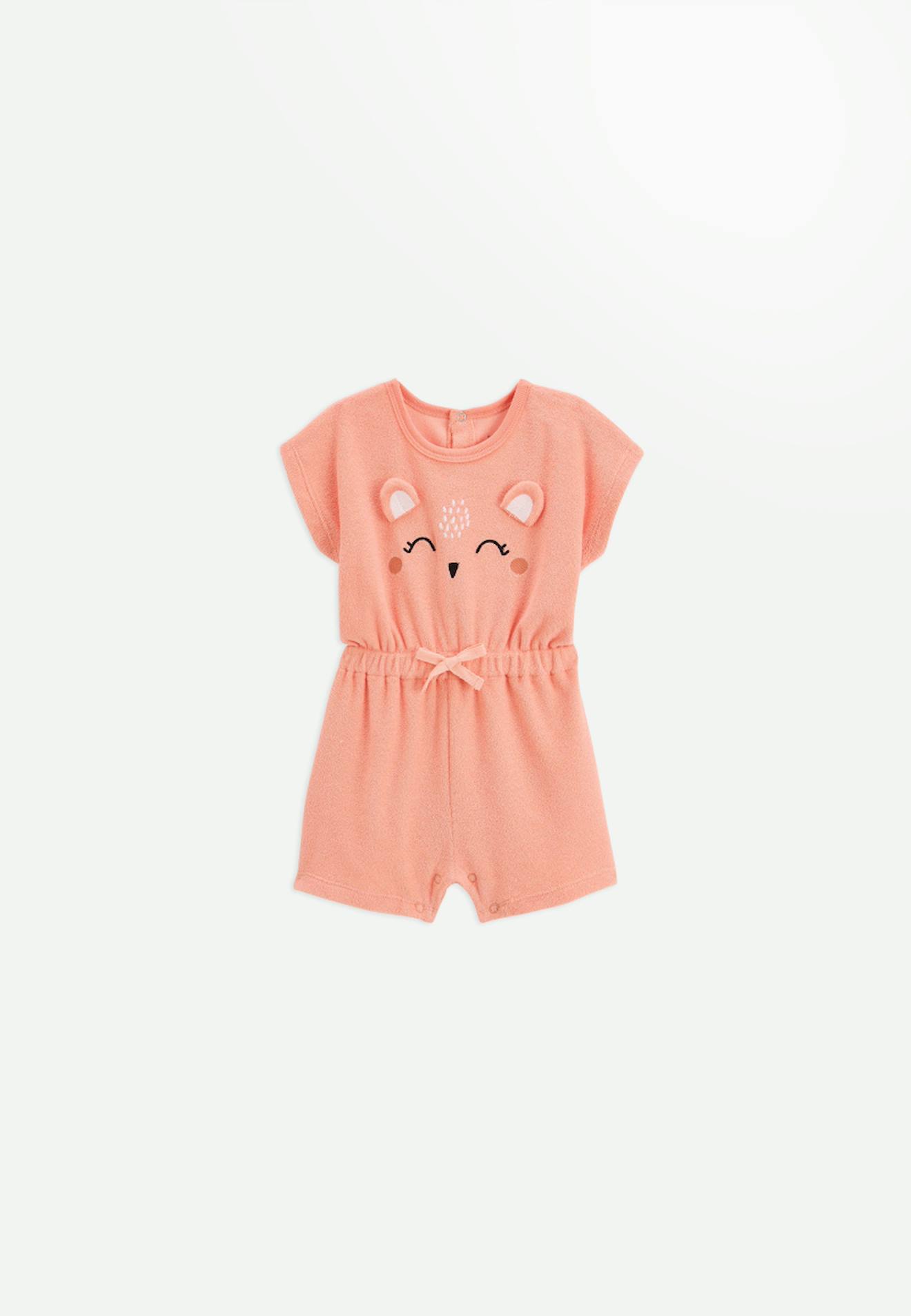 Combishort Bébé En Éponge Honfleur Corail