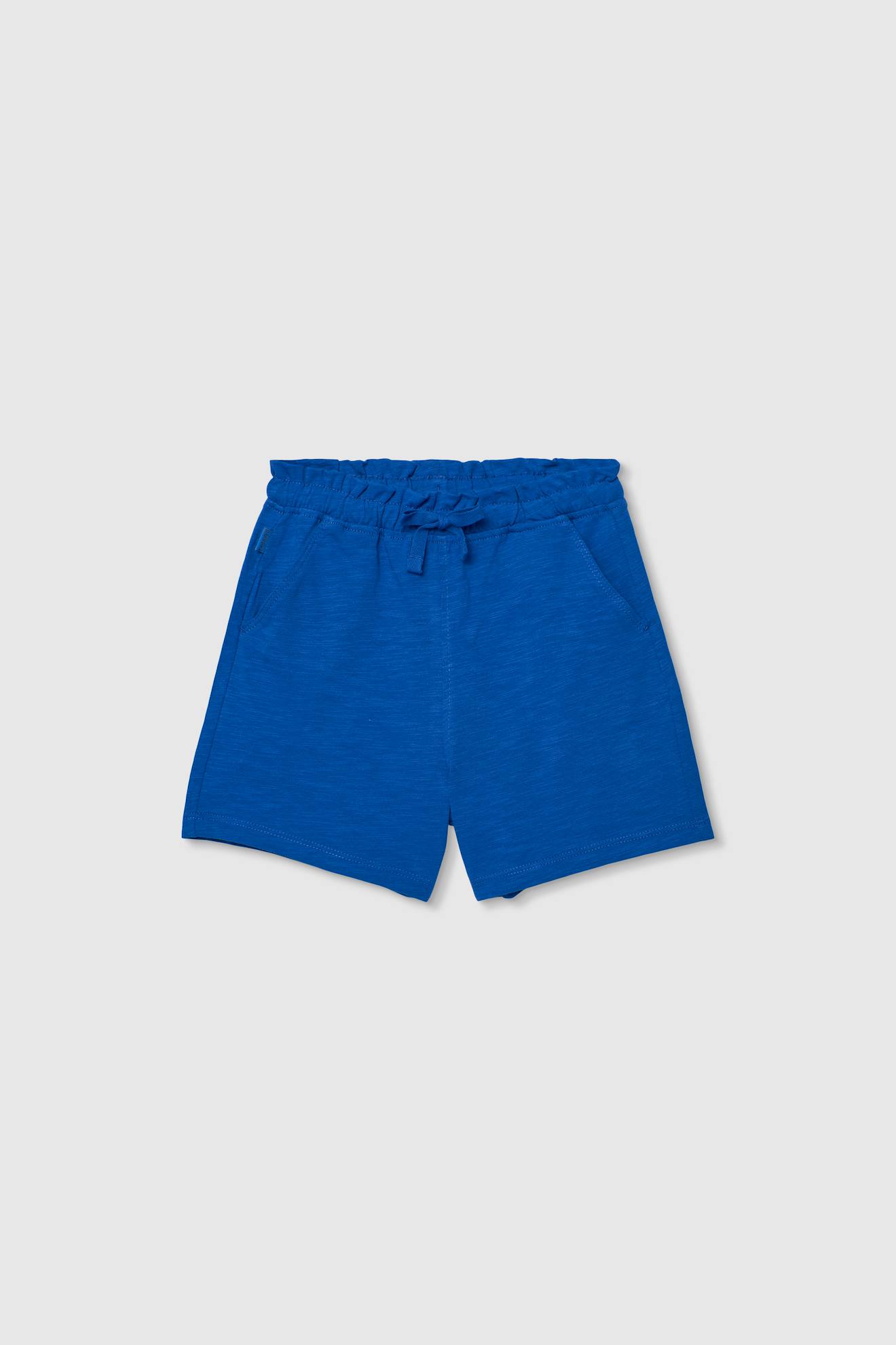 Short En Coton Bleu