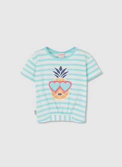 T-shirt fille coton rayée  - vertbaudet enfant