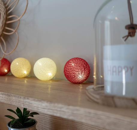 Guirlande boule lumineuse led usb  veilleuse 2h Acajou+Arlequin+Bébé+Byzantin+Chocolat+Coton+Églantine+Flocon+Horizon+Licorne+Mangrove+Messopotamia+Minuit+Océan+Ottoman+Princesse+Provence+Romania+Sauvage+Scandinave+Tagada 3 - vertbaudet enfant 