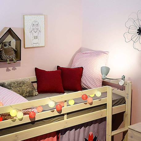 Guirlande boule lumineuse led usb  veilleuse 2h Acajou+Arlequin+Bébé+Byzantin+Chocolat+Coton+Églantine+Flocon+Horizon+Licorne+Mangrove+Messopotamia+Minuit+Océan+Ottoman+Princesse+Provence+Romania+Sauvage+Scandinave+Tagada 99 - vertbaudet enfant 