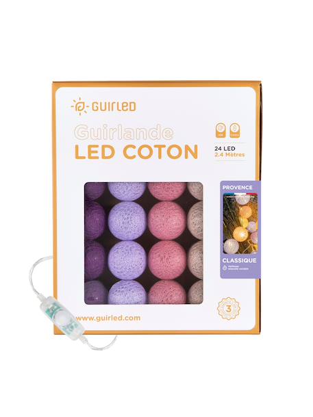 Guirlande boule lumineuse led usb  veilleuse 2h Acajou+Arlequin+Bébé+Byzantin+Chocolat+Coton+Églantine+Flocon+Horizon+Licorne+Mangrove+Messopotamia+Minuit+Océan+Ottoman+Princesse+Provence+Romania+Sauvage+Scandinave+Tagada 80 - vertbaudet enfant 