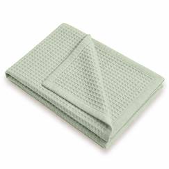 Couverture nid d'abeilles en coton bio  - vertbaudet enfant