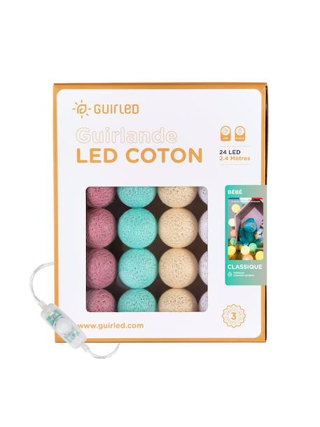 Guirlande boule lumineuse led usb  veilleuse 2h Acajou+Arlequin+Bébé+Byzantin+Chocolat+Coton+Églantine+Flocon+Horizon+Licorne+Mangrove+Messopotamia+Minuit+Océan+Ottoman+Princesse+Provence+Romania+Sauvage+Scandinave+Tagada 13 - vertbaudet enfant 