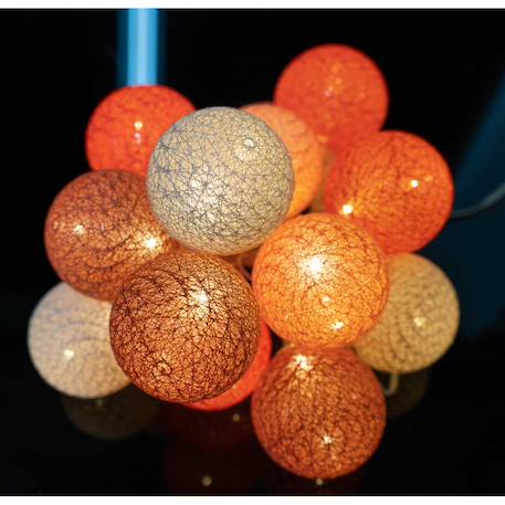 Guirlande boule lumineuse led usb  veilleuse 2h Acajou+Arlequin+Bébé+Byzantin+Chocolat+Coton+Églantine+Flocon+Horizon+Licorne+Mangrove+Messopotamia+Minuit+Océan+Ottoman+Princesse+Provence+Romania+Sauvage+Scandinave+Tagada 68 - vertbaudet enfant 