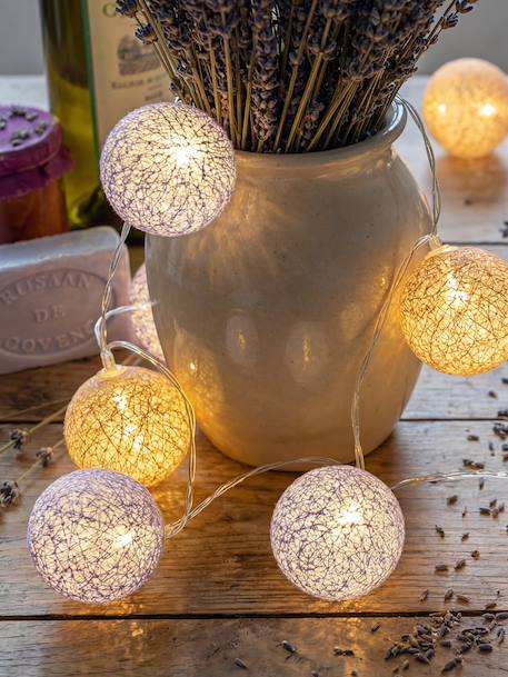 Guirlande boule lumineuse led usb  veilleuse 2h Acajou+Arlequin+Bébé+Byzantin+Chocolat+Coton+Églantine+Flocon+Horizon+Licorne+Mangrove+Messopotamia+Minuit+Océan+Ottoman+Princesse+Provence+Romania+Sauvage+Scandinave+Tagada 76 - vertbaudet enfant 