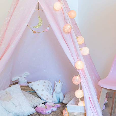 Guirlande boule lumineuse led usb  veilleuse 2h Acajou+Arlequin+Bébé+Byzantin+Chocolat+Coton+Églantine+Flocon+Horizon+Licorne+Mangrove+Messopotamia+Minuit+Océan+Ottoman+Princesse+Provence+Romania+Sauvage+Scandinave+Tagada 71 - vertbaudet enfant 