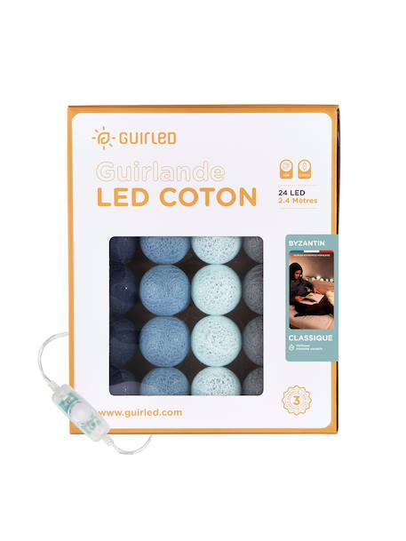 Guirlande boule lumineuse led usb  veilleuse 2h Acajou+Arlequin+Bébé+Byzantin+Chocolat+Coton+Églantine+Flocon+Horizon+Licorne+Mangrove+Messopotamia+Minuit+Océan+Ottoman+Princesse+Provence+Romania+Sauvage+Scandinave+Tagada 16 - vertbaudet enfant 