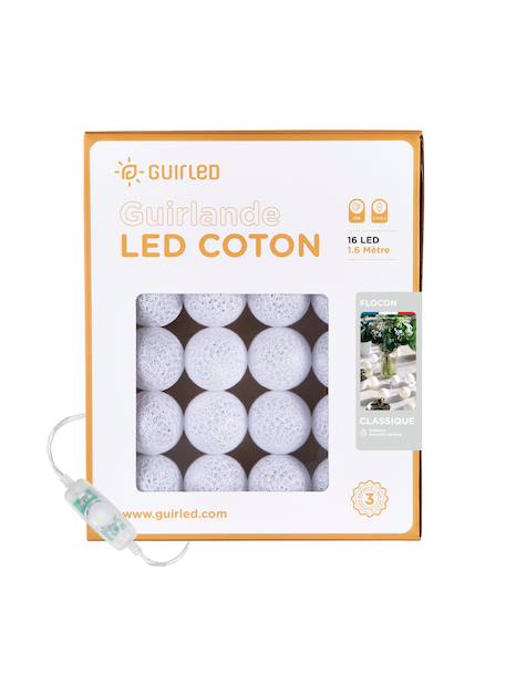 Guirlande boule lumineuse led usb  veilleuse 2h Acajou+Arlequin+Bébé+Byzantin+Chocolat+Coton+Églantine+Flocon+Horizon+Licorne+Mangrove+Messopotamia+Minuit+Océan+Ottoman+Princesse+Provence+Romania+Sauvage+Scandinave+Tagada 37 - vertbaudet enfant 