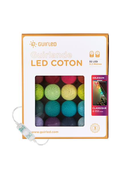 Guirlande boule lumineuse led usb  veilleuse 2h Acajou+Arlequin+Bébé+Byzantin+Chocolat+Coton+Églantine+Flocon+Horizon+Licorne+Mangrove+Messopotamia+Minuit+Océan+Ottoman+Princesse+Provence+Romania+Sauvage+Scandinave+Tagada 8 - vertbaudet enfant 