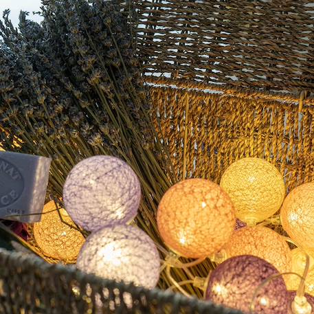 Guirlande boule lumineuse led usb  veilleuse 2h Acajou+Arlequin+Bébé+Byzantin+Chocolat+Coton+Églantine+Flocon+Horizon+Licorne+Mangrove+Messopotamia+Minuit+Océan+Ottoman+Princesse+Provence+Romania+Sauvage+Scandinave+Tagada 79 - vertbaudet enfant 