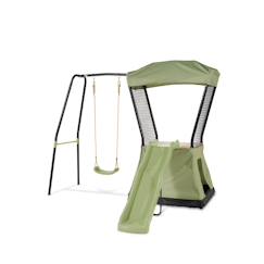 Jouet-Aire de jeux avec toboggan et balançoire pour jardin enfant