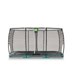 Jouet-Trampoline semi-enterré rectangulaire 214x366cm protection pieds