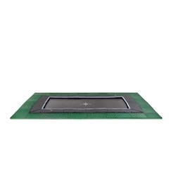Jouet-Trampoline enterré au ras du sol rectangulaire 275x458cm avec dalles