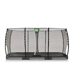Jouet-Trampoline semi-enterré rectangulaire 244x427cm avec filet de sécurité
